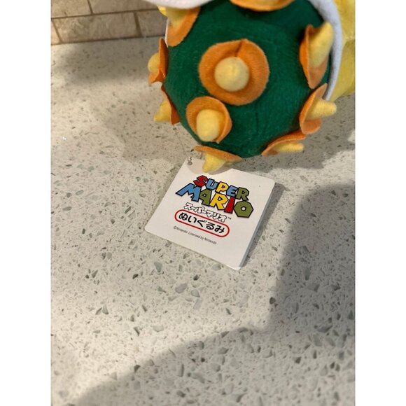Sanei Boeki Super Mario Bowser Jr. S Plush Doll 7” NWT - Picture 5 of 6
